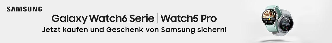 Samsung Galaxy Watch6 Serie - Watch5 Pro - Jetzt kaufen und Geschenk von Samsung sichern. 