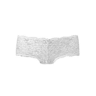 Weiße Spitzen-Panty