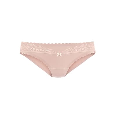 Beige Spitzen-Panty