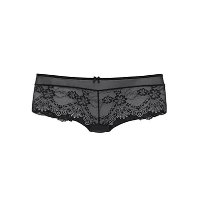 Schwarze Spitzen-Panty