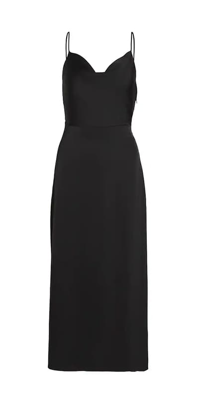 Schwarzes Träger-Kleid