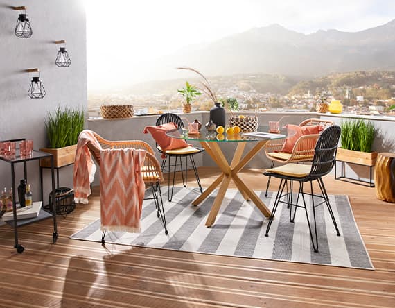 Balkon im Ethno Look