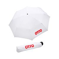 EuroSCHIRM® Taschenregenschirm »Otto, weiß«,
