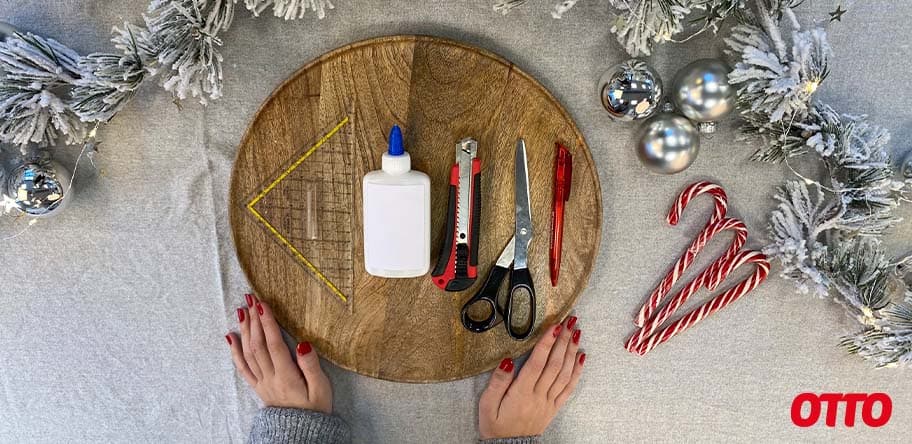 DIY - Anleitung Weihnachtsstern - Schritt 1