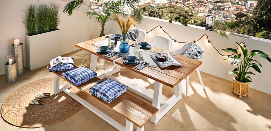 Moderne Stadtterasse