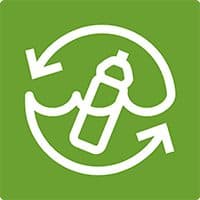 Recyceltes Plastik aus der Umwelt (Meeresplastik)