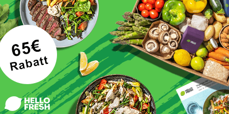 65€ Rabatt bei Hello Fresh