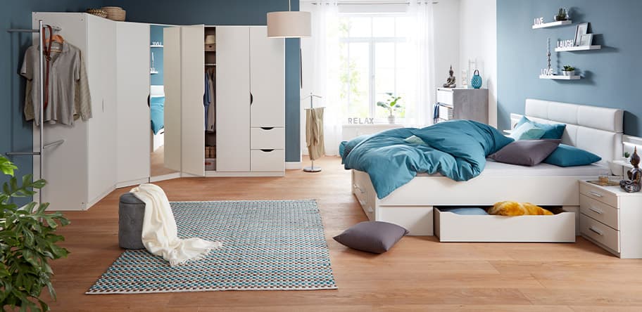 Wohntrend Stauraumlösungen Schlafzimmer