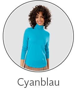 Trendfarbe Cyanblau