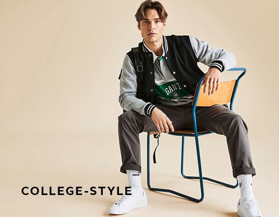 Herren-Modetrend: College-Style