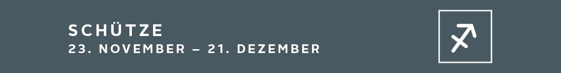 Schütze 23. November - 21. Dezember