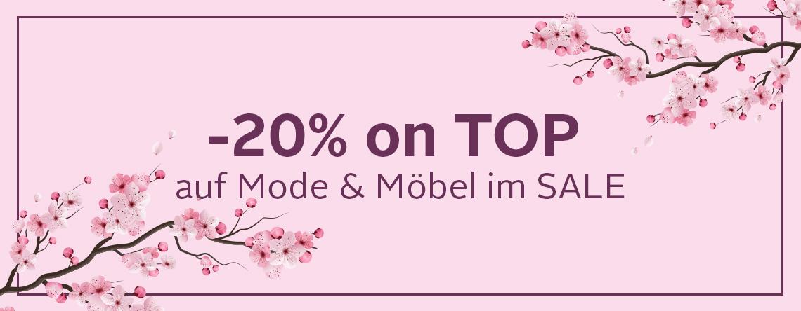 - 20 % on TOP auf Mode & Möbel im Sale. Midseason Sale.