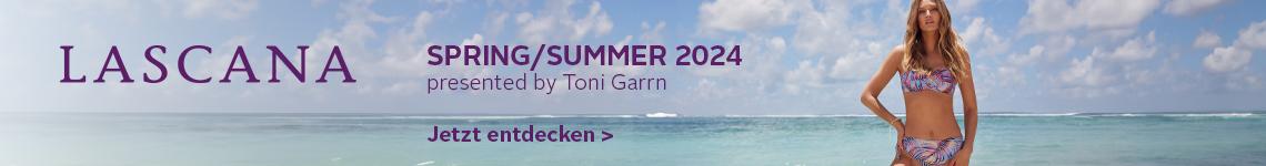LASCANA Spring/Summer 2024 presented by Toni Garrn. Jetzt entdecken >