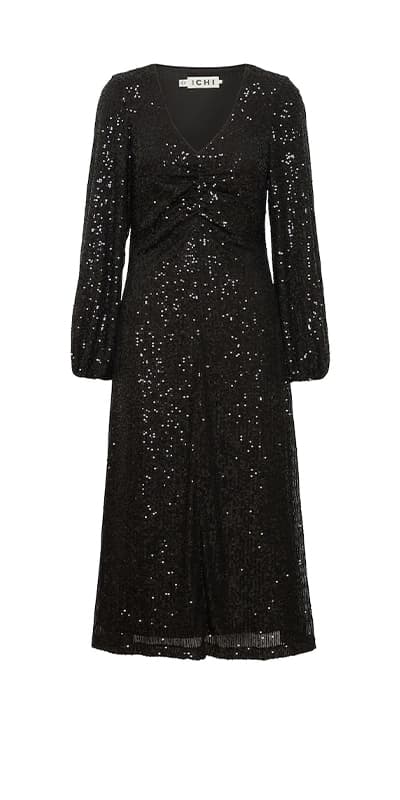 Schwarzes Pailettenkleid