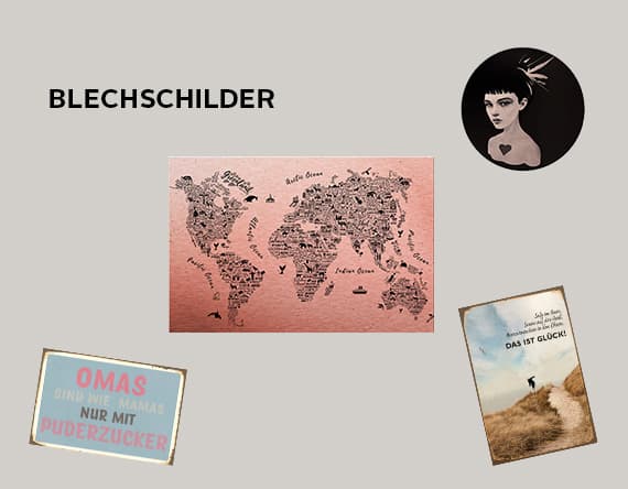 Blechschilder