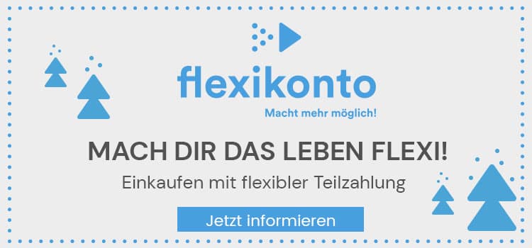Mach dir das Leben flexi! Einkaufen mit flexibler Teilzahlung
