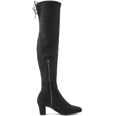 Schwarze Overknee-Stiefel