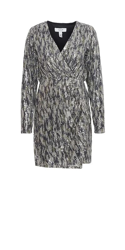 Silbernes Glitzer-Kleid