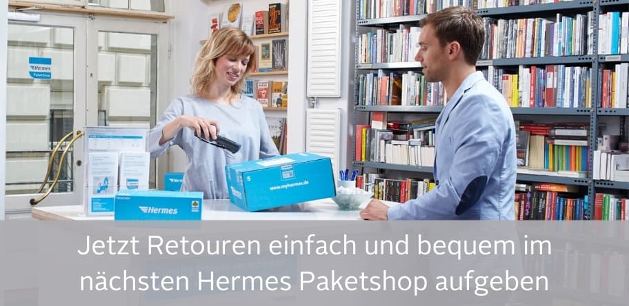 Retouren einfach und bequem im nächsten Hermes Paketshop aufgeben