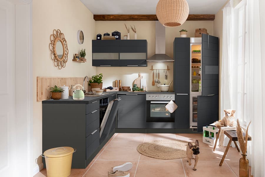 Küche mit Hündchen