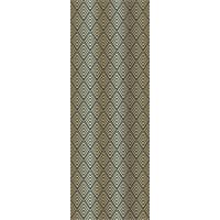 Stoff mit geometrischem Muster aus Rauten in verschiedenen Brauntönen.