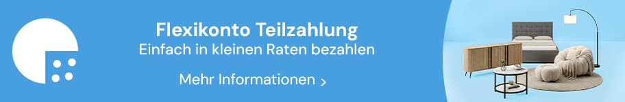 Einfach in kleinen Raten bezahlen mit Flexikonto Teilzahlung