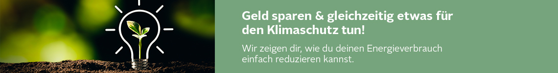 Geld sparen & gleichzeitig etwas für den Klimaschutz tun!
