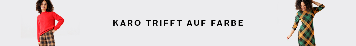Modetrend: Karo trifft auf Farbe Modetrend: Karo trifft auf Farbe