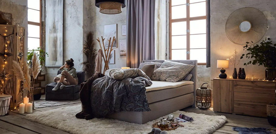 Cozy Hygge Schlafzimmer