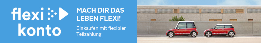 Flexi Konto - Einkaufen mit flexibler Teilzahlung.