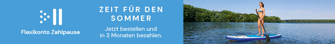 Zeit für den Sommer: Jetzt bestellen und in 3 Monaten bezahlen. 