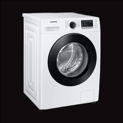 Weiße Frontlader-Waschmaschine